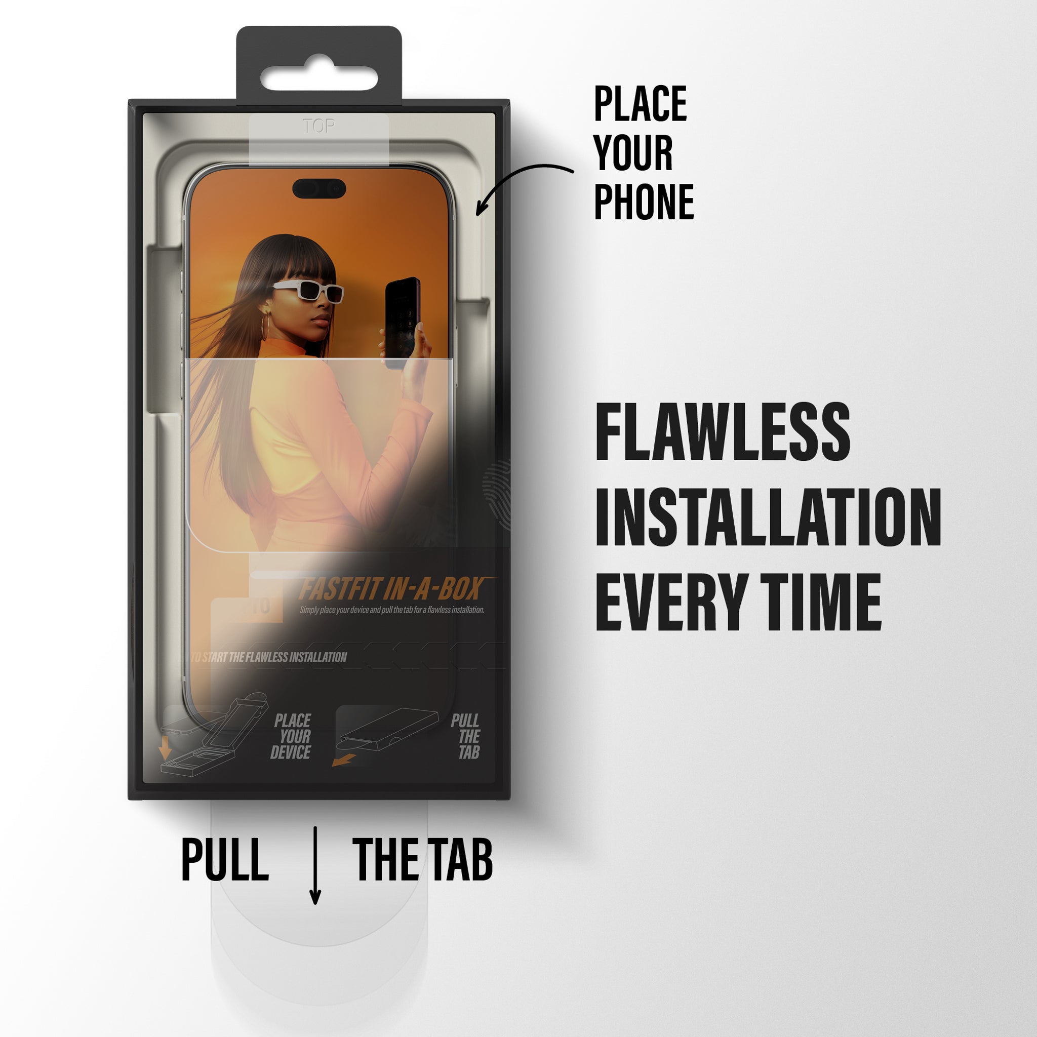 PanzerGlass® 2-Way Privacy Screen Protector iPhone 18 Pro Max | Ultra-Wide Fit w. FASTFIT IN-A-BOX